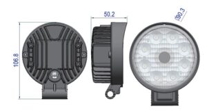 Worklight camera dimensions