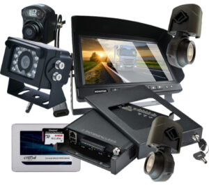 DVR with cameras and monitor