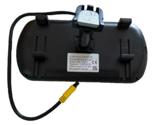 Monitor with windscreen mount